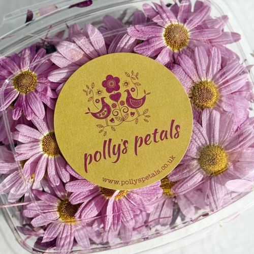 Edible Flowers - Freeze Dried 'Arabella' mix of Pink Daisy, Cosmos, Red Amaranth and Butterfly Sorrel Leaves - Certified Food Grade - Image 5